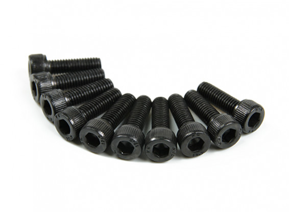 Screw Socket Head Hex M5 x 16mm Machine Steel Black (10pcs)