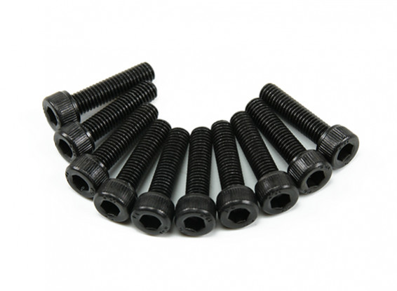 Screw Socket Head Hex M5 x 20mm Machine Steel Black (10pcs)