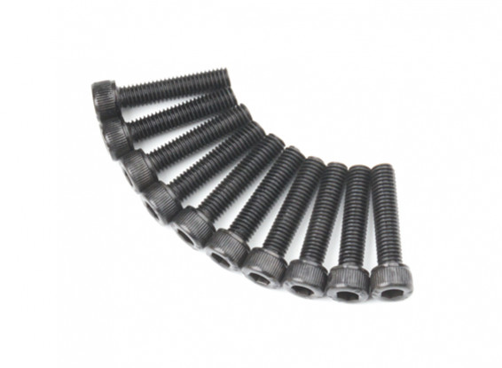 Screw Socket Head Hex M5 x 22mm Machine Steel Black (10pcs)