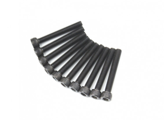 Screw Socket Head Hex M5 x 36mm Machine Steel Black (10pcs)