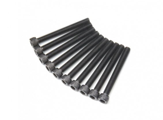 Screw Socket Head Hex M5 x 45mm Machine Steel Black (10pcs)