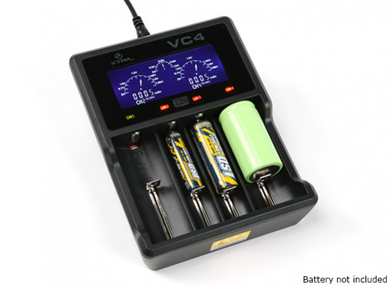 XTAR VC4 Charger for Ni-MH/Li-ion Batteries (4 Port)