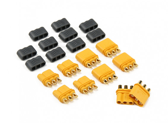 MR30 - 2.0mm 3 Pin Motor to ESC Connector (30A) Male/Female (5 sets/bag)