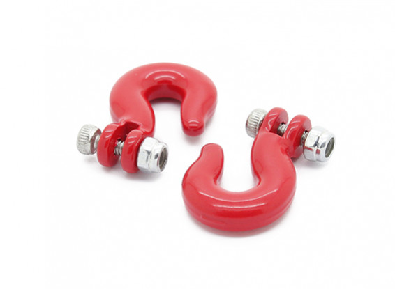 Winch Hooks for 1/10 Rock Crawler - Red