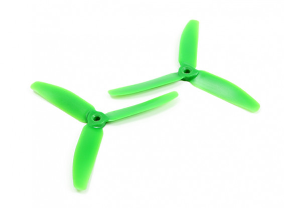 HobbyKing™ 3-Blade Glass/Nylon 5040 Propellers CW/CCW (Green)