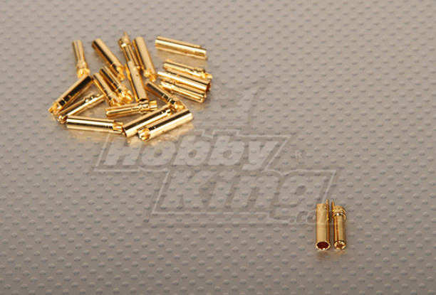 Polymax 4mm Gold Connectors (10pairs/set)