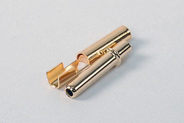HXT 2.3mm Gold Connectors w/ crimp (10pair/20pc)