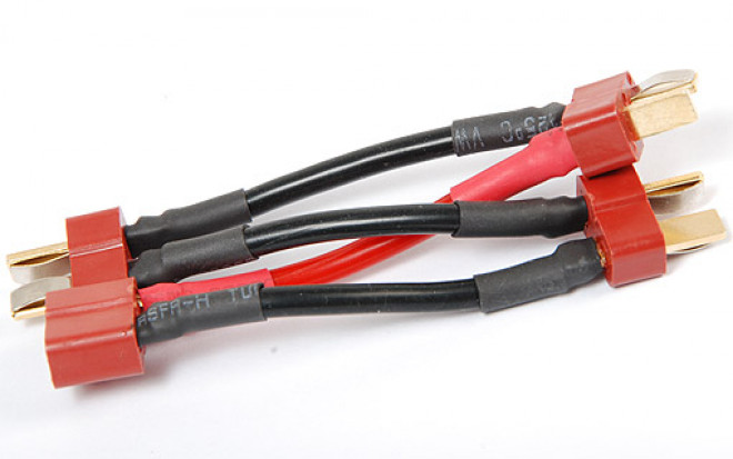 T Plug Battery Harness 14AWG for 3 Packs in Series