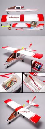 Busy-Bee Electric airplane W/Motor,Servo,ESC (Great for FPV)