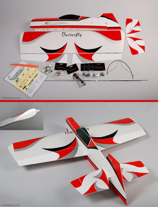 Butterfly 3D Ultra-light 3D 95% ARF w/ motor & ESC
