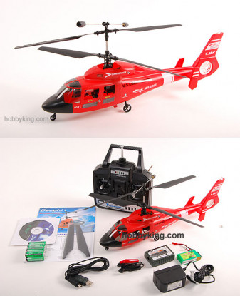 Dauphin Co-Ax RTF Helicopter 72Mhz (Black)