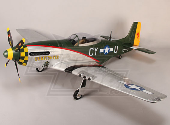 P-51D Gunfighter 1600mm EPO w/Electric Retracts, Flaps, Lights (PNF)
