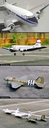 GWS C47 Skytrain Silver Color (Clearout stock)