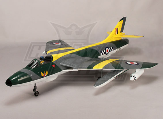 Hawker Hunter 70mm EDF Jet, 6s, w/Retracts & Flaps, RAFY (PNF)