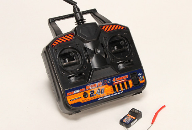 SCRATCH/DENT - Hobby King 2.4Ghz 4Ch Tx & Rx V2 (Mode 1) M6227 (UK Warehouse)