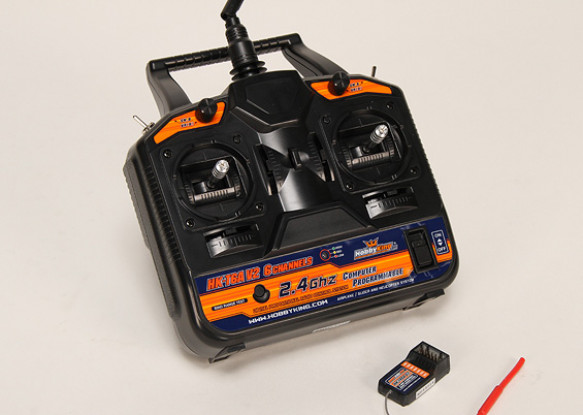 SCRATCH/DENT - Hobby King 2.4Ghz 6Ch Tx & Rx V2 (Mode 2) E1144 (UK Warehouse)