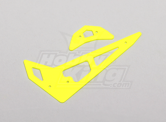 Neon Yellow Fiberglass Horizontal/Vertical Fins Trex 250 