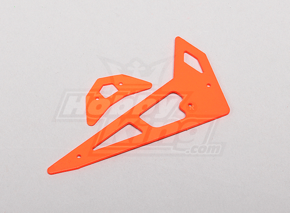 Neon Orange Fiberglass Horizontal/Vertical Fins Trex 250 
