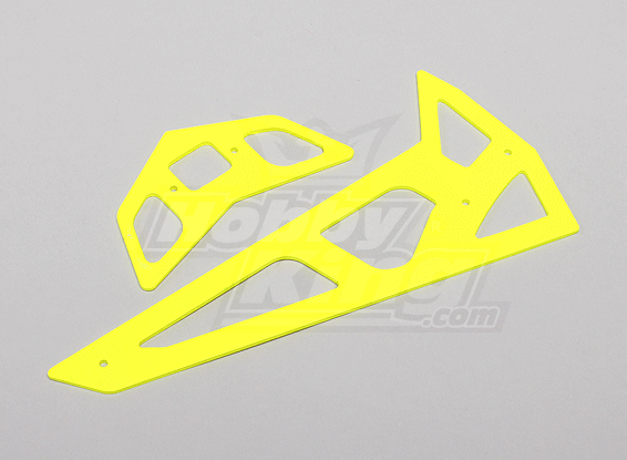 Neon Yellow Fiberglass Horizontal/Vertical Fins Trex 550E