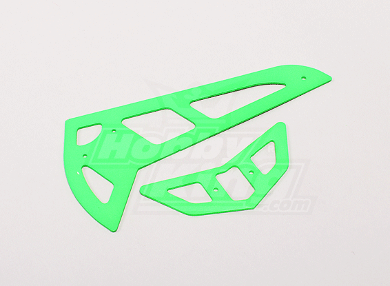 Neon Green Fiberglass Horizontal/Vertical Fins Trex 500 XL