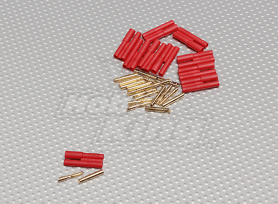 HXT 2mm Gold Connector w/ Protector (10pcs/set)