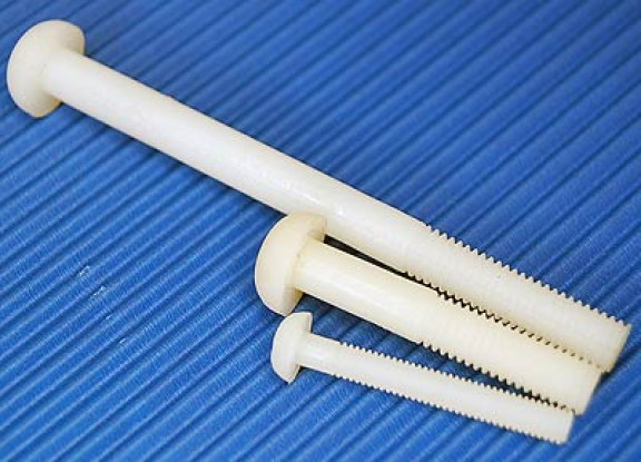 Nylon Screws - Diam:4 x Length:34mm