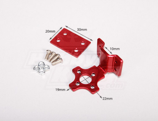 Alloy stick motor mount. (to suit 10mm wide stick)