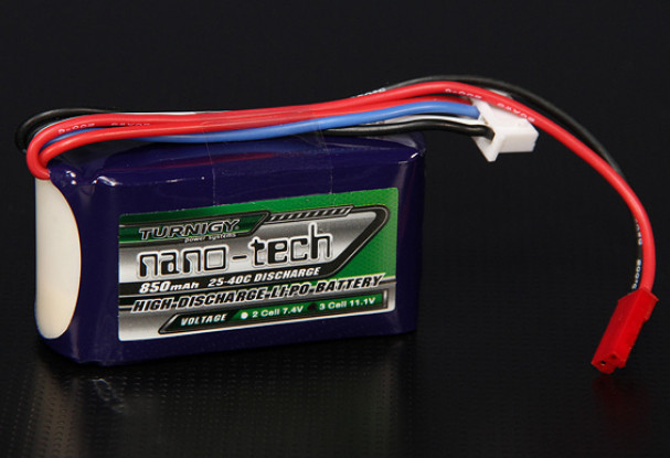 Turnigy nano-tech 850mah 3S 25~40C Lipo Pack