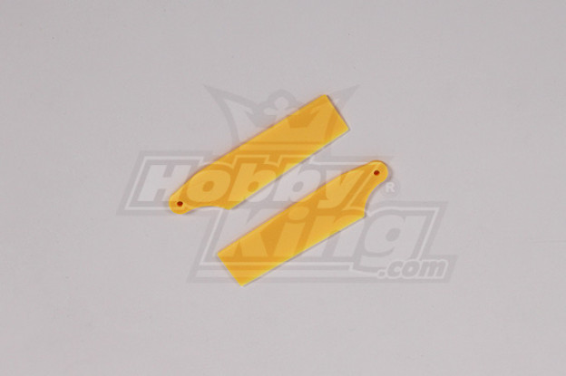 450 Size Heli Yellow Plastic Tail Blade (pair)