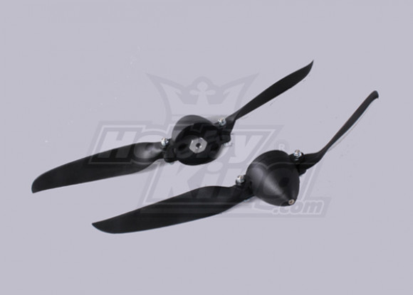 Folding Propeller W/Hub 45mm/4.0mm Shaft 10x8 (2pcs)