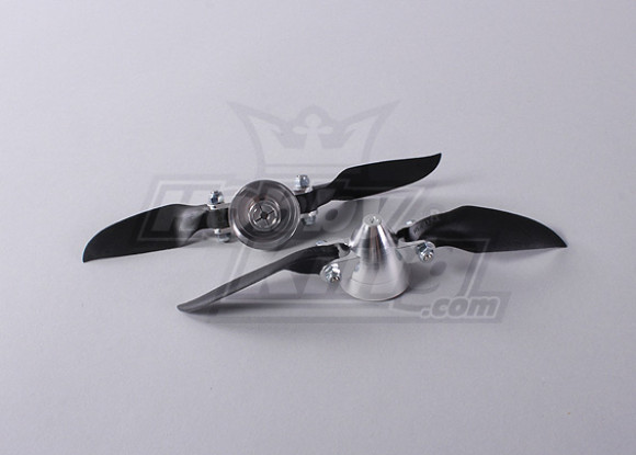 Folding Propeller Assembly 6x3 (Alloy Hub/Spinner) (2pcs/bag)