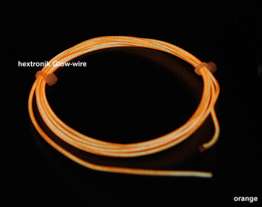 hexTronik Lumifly Glow Wire ORANGE 1.2mtr