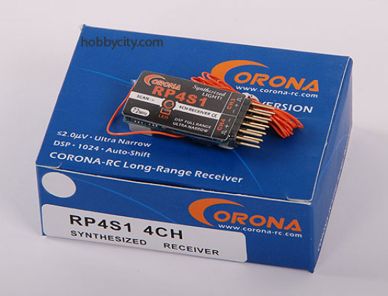 Corona RC Model RP4S1 4ch 72MHz R/C Hobby Single Conversion Receiver RV325 
