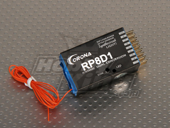 Corona RP8D1 8ch 40MHz Dual Conversion Receiver For R/C Hobby