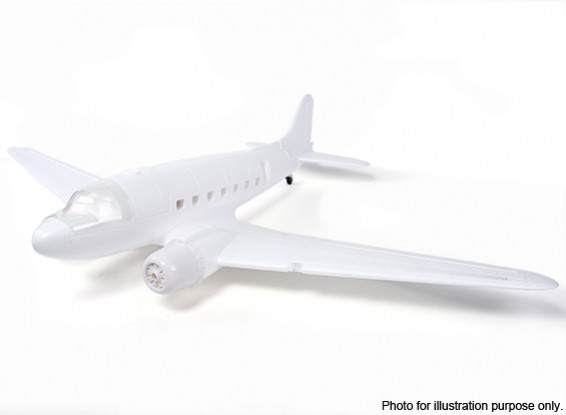 SCRATCH/DENT - HobbyKing™ C-47/DC-3 EPO White 1600mm (Kit)
