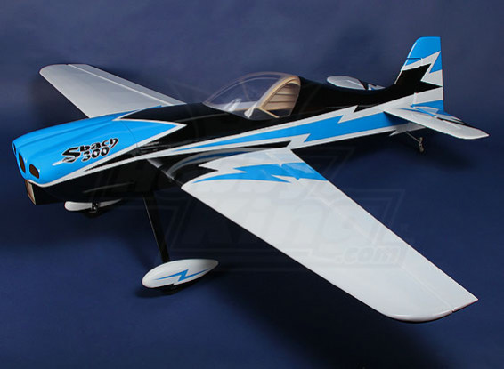 (COMPLETED) Hobbyking Sbach 300 Blue-white Gas 30cc 1850mm (ARF)
