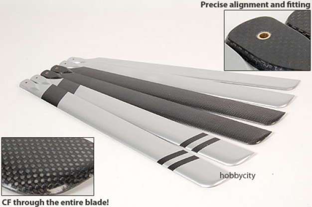 Full Carbon Fiber 600 size blades (600 x 55mm)