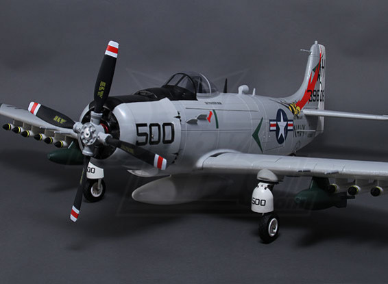 A-1 Skyraider 1600mm w/Retracts, Flaps & Air Brakes (PNF)