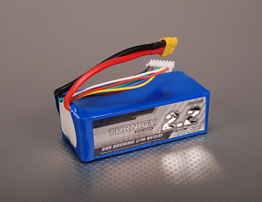 Turnigy 2200mAh 6S 40C Lipo Pack