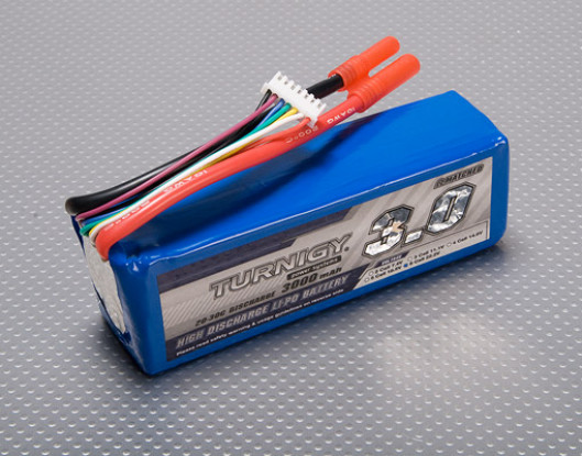 Turnigy 3000mAh 6S 20C Lipo Pack (Great for T-Rex 500)