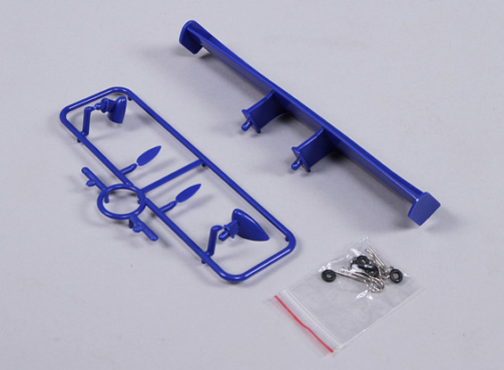 1/10 Wing and Mirrors with Clips (Blue)