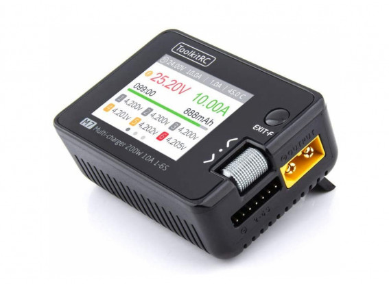 ToolkitRC M7 1~6S 200W 10A DC Multifunction Balance Charger/Discharger