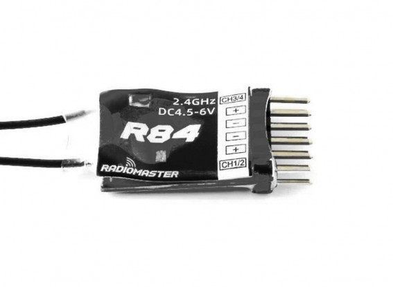 RADIOMASTER R84-D8 4ch Nano PWM Receiver (Frsky D8 Compatible)