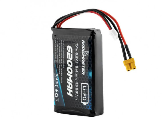 RADIOMASTER 6200mAh 2S LiPo Battery Pack (Suits the Boxer & TX16S series of Transmitters)