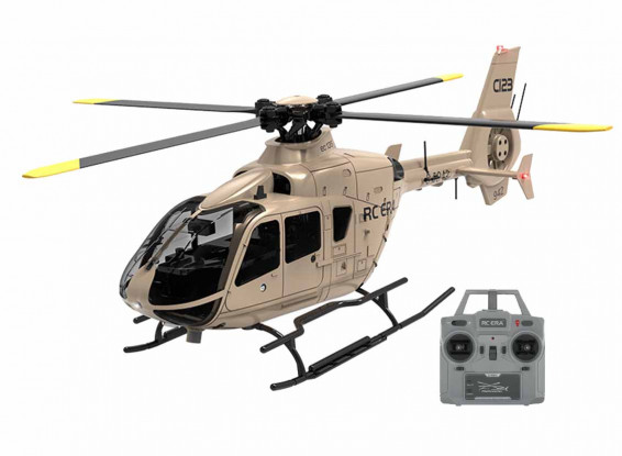 RC ERA C123 (RTF) EC135 Flybarless RC Helicopter w/Tx, 6-Axis Gyro & Barometric Altitude Hold (Champagne Grey)