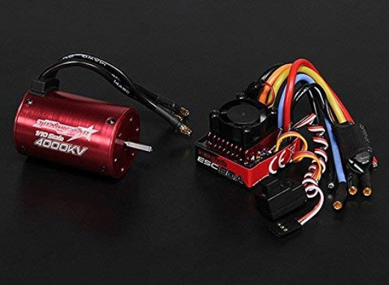 Turnigy TrackStar 4000KV/80A Waterproof 1/10 Brushless Power System 