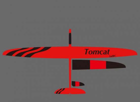 E-Tomcat X-Tail 2.5 Metre Full Carbon F5J/Sport Electric Glider w/Flaps ARF (Red/White)