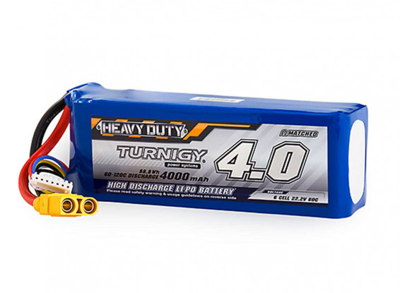 Turnigy Heavy Duty 4000mAh 6S 60C Lipo Battery Pack w/XT90 Bundle Deal