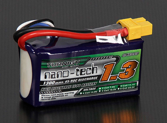 Turnigy-nano-tech-1300mAh-3S-45-90C-Lipo-Pack-Battery-N1300-3S-45