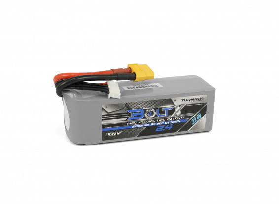 hvy lipo c Turnigy BoltX LiHV 6S 2400mAh 22.8V 80C LiPo Battery Pack w/XT60